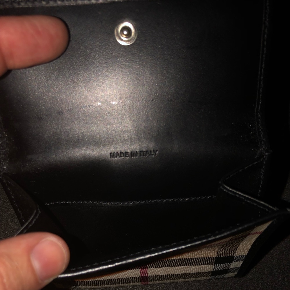 Burberry black plaid wallet - Picture 6 of 8